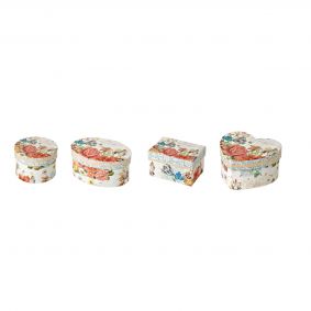 Set 4 scatole fasciate Fiori