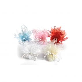sacchetti colorati rete tulle con tiranti