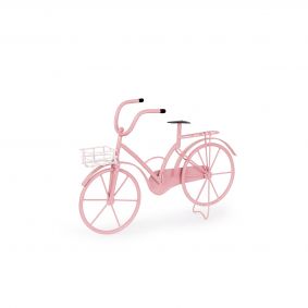 Bicicletta rosa in metallo