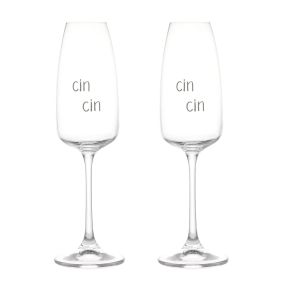 Set 2 flute "Cin Cin"