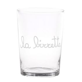 Bicchiere in vetro "La Birretta"