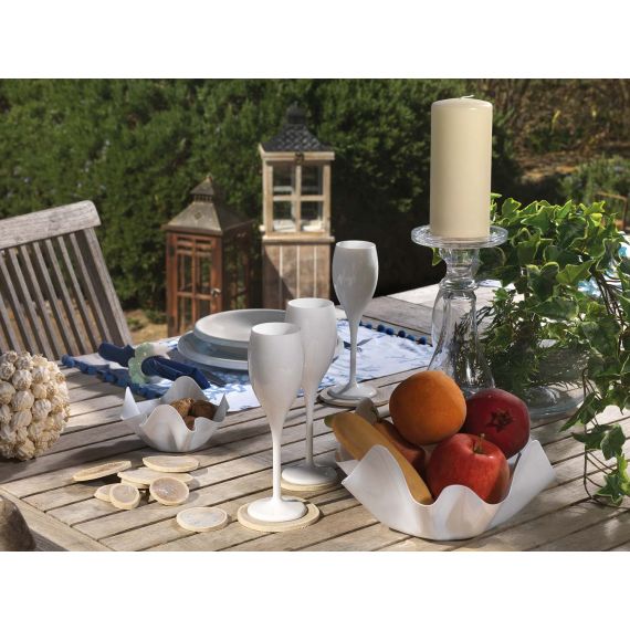 Coppetta in plastica bianco