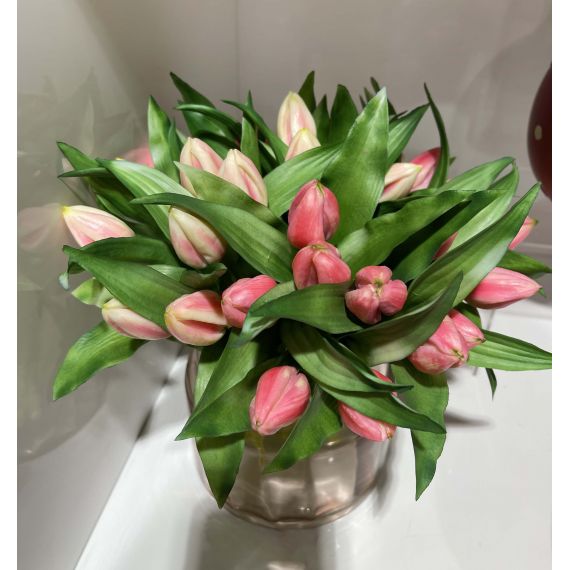 Mazzo 7 tulipani rosa scuro