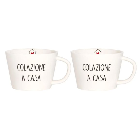 Set 2 tazze Colazione a casa